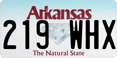 AR license plate 219WHX