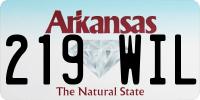 AR license plate 219WIL