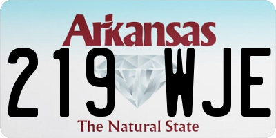 AR license plate 219WJE