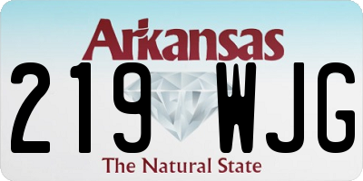 AR license plate 219WJG