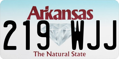 AR license plate 219WJJ