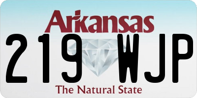 AR license plate 219WJP
