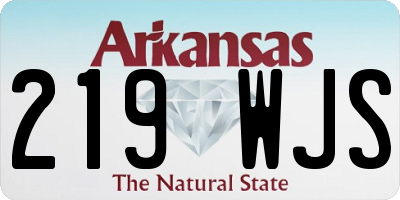 AR license plate 219WJS