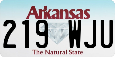 AR license plate 219WJU