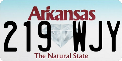 AR license plate 219WJY