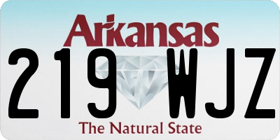 AR license plate 219WJZ