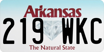 AR license plate 219WKC