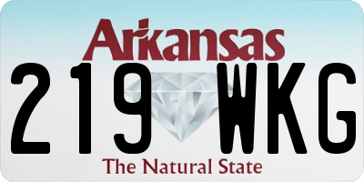 AR license plate 219WKG