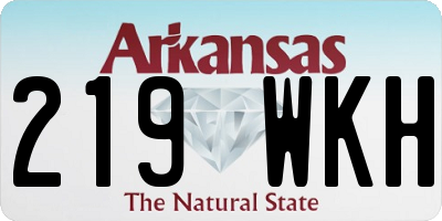 AR license plate 219WKH