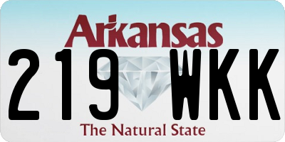 AR license plate 219WKK