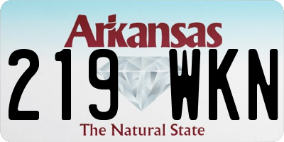 AR license plate 219WKN