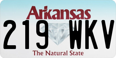 AR license plate 219WKV