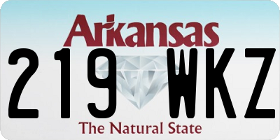 AR license plate 219WKZ