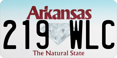 AR license plate 219WLC