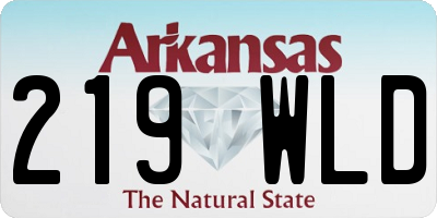 AR license plate 219WLD