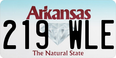 AR license plate 219WLE