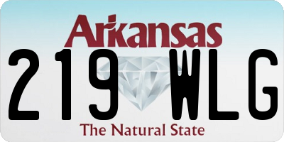 AR license plate 219WLG