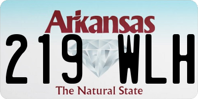 AR license plate 219WLH
