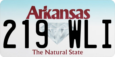 AR license plate 219WLI