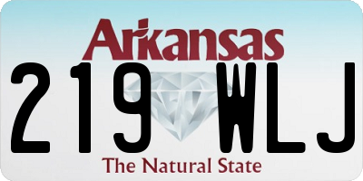 AR license plate 219WLJ
