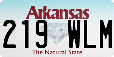 AR license plate 219WLM
