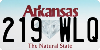 AR license plate 219WLQ