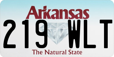 AR license plate 219WLT