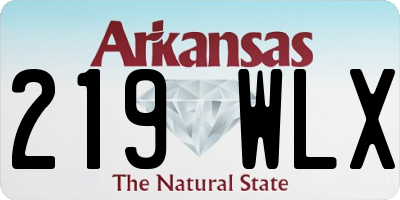 AR license plate 219WLX