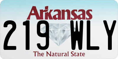 AR license plate 219WLY