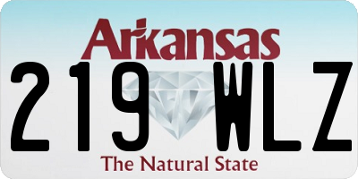 AR license plate 219WLZ