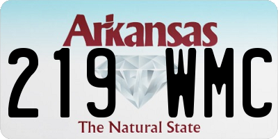 AR license plate 219WMC