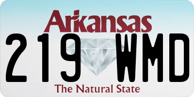 AR license plate 219WMD