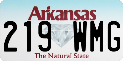 AR license plate 219WMG