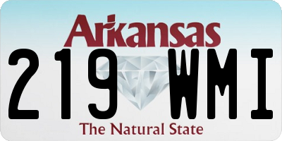 AR license plate 219WMI