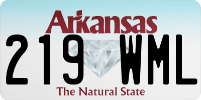 AR license plate 219WML