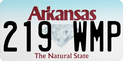 AR license plate 219WMP