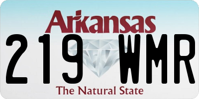 AR license plate 219WMR