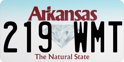 AR license plate 219WMT