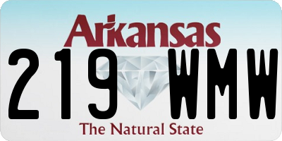 AR license plate 219WMW