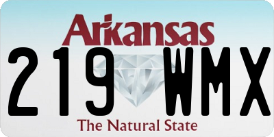 AR license plate 219WMX