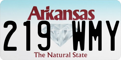 AR license plate 219WMY