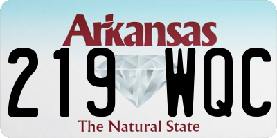 AR license plate 219WQC