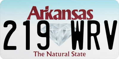 AR license plate 219WRV