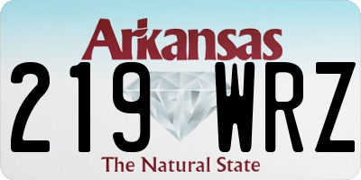 AR license plate 219WRZ