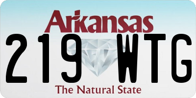 AR license plate 219WTG