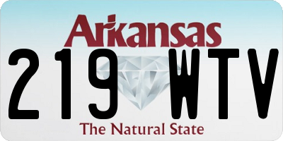 AR license plate 219WTV
