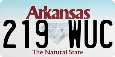 AR license plate 219WUC