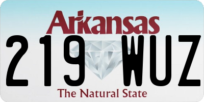 AR license plate 219WUZ