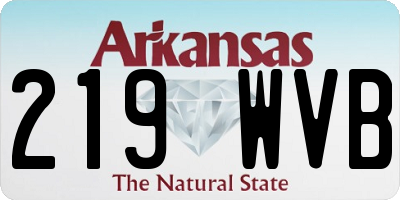 AR license plate 219WVB