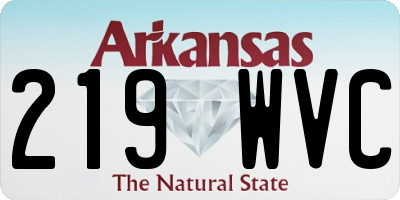 AR license plate 219WVC